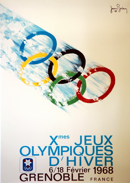 1968年法国格勒诺布尔冬奥会海报