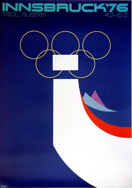 1976年奥地利因斯布鲁克冬奥会海报