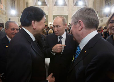 吴经国出席国际奥委会执委会及年会并与俄罗斯总统普京会面