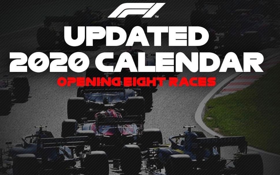 F1公布2020重启赛历，前8站均将空场