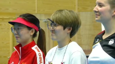 射击世锦赛：陈妍摘女子25米手枪银牌 中国队再获两个奥运席位