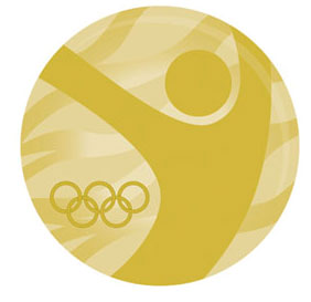 青奥会奖牌样式发布 奥运五环与燃动火焰争辉